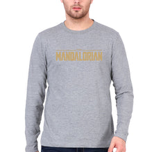 Load image into Gallery viewer, The Mandalorian Full Sleeves T-Shirt for Men-Grey Melange-Ektarfa.online
