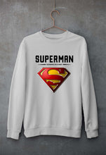 Load image into Gallery viewer, Superman Superhero Unisex Sweatshirt for Men/Women-Grey Melange-Ektarfa.online
