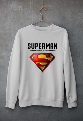 Superman Superhero Unisex Sweatshirt for Men/Women-Grey Melange-Ektarfa.online