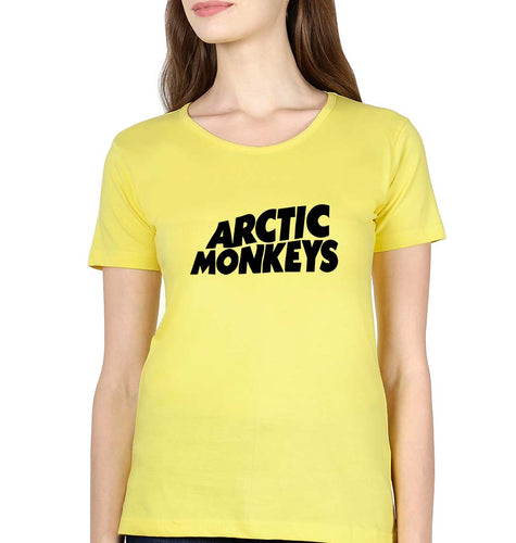 Arctic Monkeys T-Shirt for Women-Yellow-Ektarfa.online