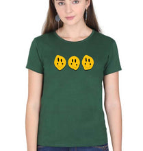Load image into Gallery viewer, Smiley T-Shirt for Women-Dark Green-Ektarfa.online
