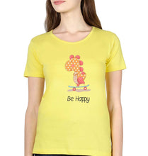 Load image into Gallery viewer, Dinosaur T-Shirt for Women-Yellow-Ektarfa.online
