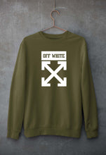 Load image into Gallery viewer, Off White Unisex Sweatshirt for Men/Women-Olive Green-Ektarfa.online
