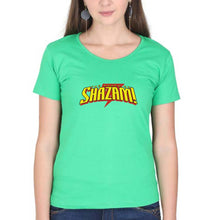 Load image into Gallery viewer, The Power of Shazam! T-Shirt for Women-flag green-Ektarfa.online
