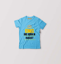 Load image into Gallery viewer, Kings Are Born In August Kids T-Shirt for Boy/Girl-Light Blue-Ektarfa.online
