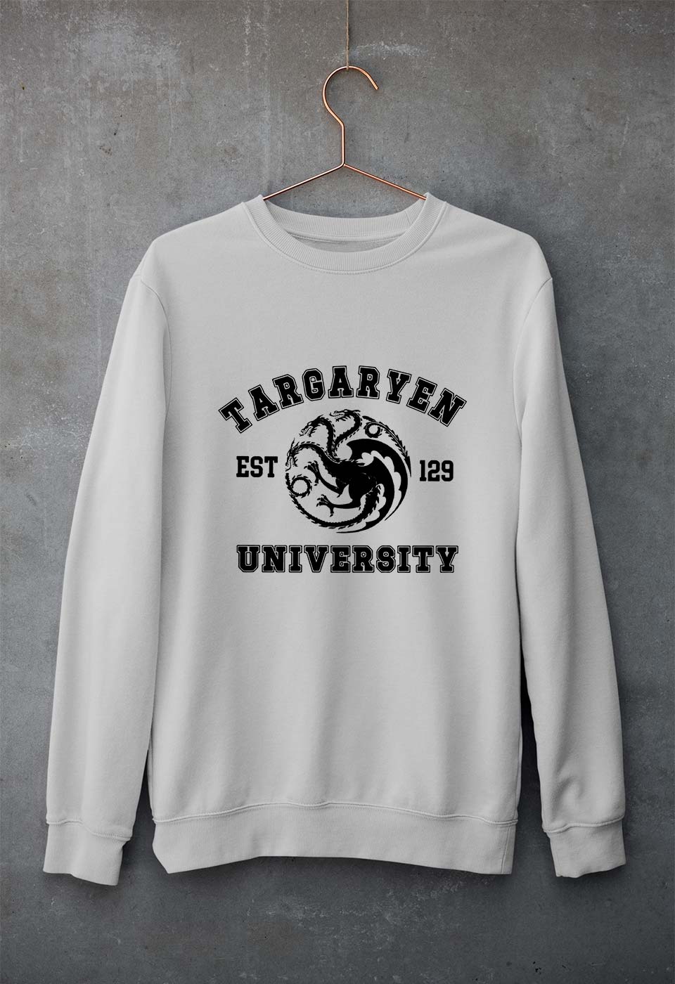 House Targaryen (GOT) Unisex Sweatshirt for Men/Women-Grey Melange-Ektarfa.online