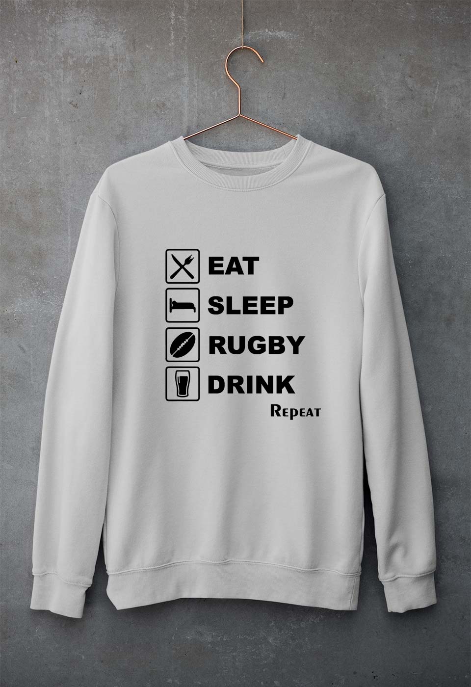 Rugby Unisex Sweatshirt for Men/Women-Grey Melange-Ektarfa.online