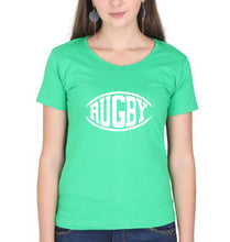 Load image into Gallery viewer, Rugby T-Shirt for Women-flag green-Ektarfa.online
