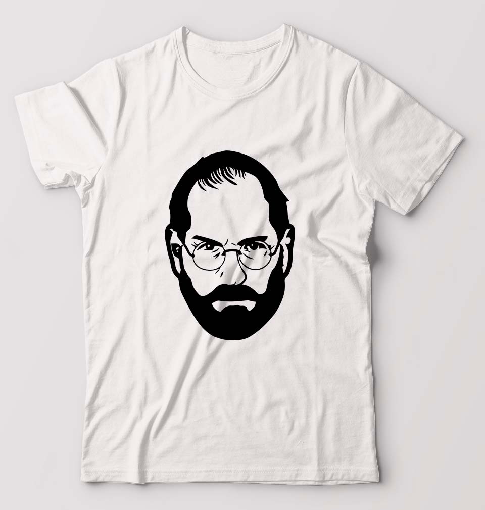Steve Jobs T-Shirt for Men-White-Ektarfa.online