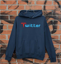 Load image into Gallery viewer, Elon Musk Twitter x Tesla Unisex Hoodie for Men/Women-Navy Blue-Ektarfa.online
