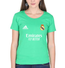 Load image into Gallery viewer, Real Madrid 2021-22 T-Shirt for Women-Flag Green-Ektarfa.online
