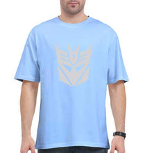 Load image into Gallery viewer, Decepticon Transformers Oversized T-Shirt for Men-Baby Blue-Ektarfa.online
