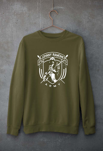 Ramones Unisex Sweatshirt for Men/Women-Olive Green-Ektarfa.online