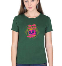 Load image into Gallery viewer, Psychedelic Music Peace Love T-Shirt for Women-Dark Green-Ektarfa.online
