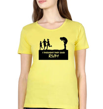 Load image into Gallery viewer, Rum Funny T-Shirt for Women-Yellow-Ektarfa.online
