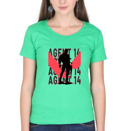 Valorant T-Shirt for Women-flag green-Ektarfa.online