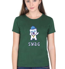 Load image into Gallery viewer, Swag T-Shirt for Women-Dark Green-Ektarfa.online
