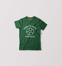 Load image into Gallery viewer, Play Football Kids T-Shirt for Boy/Girl-0-1 Year(20 Inches)-Dark Green-Ektarfa.online
