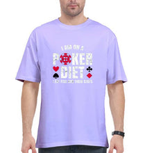 Load image into Gallery viewer, Poker Oversized T-Shirt for Men-Lavender-Ektarfa.online
