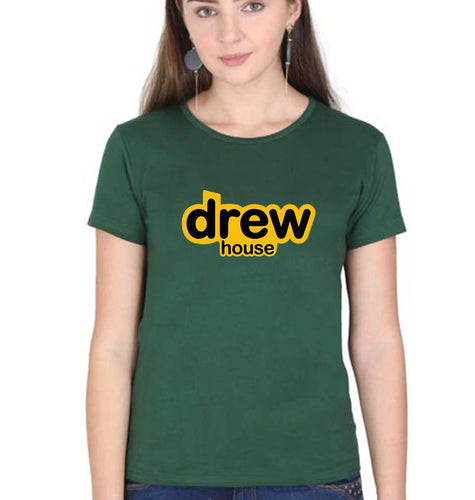 Drew House T-Shirt for Women-Dark Green-Ektarfa.online