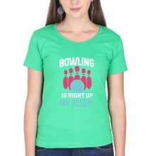 Load image into Gallery viewer, Bowling T-Shirt for Women-flag green-Ektarfa.online

