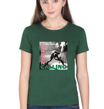 Load image into Gallery viewer, London Calling T-Shirt for Women-Dark Green-Ektarfa.online
