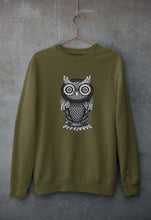Load image into Gallery viewer, Owl Unisex Sweatshirt for Men/Women-Olive Green-Ektarfa.online
