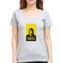 Load image into Gallery viewer, Nirvana T-Shirt for Women-Grey Melange-Ektarfa.online
