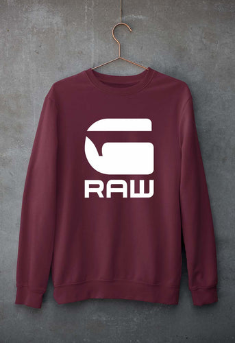 G Raw Unisex Sweatshirt for Men/Women-Maroon-Ektarfa.online