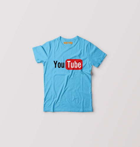 YouTube Kids T-Shirt for Boy/Girl-Light Blue-Ektarfa.online