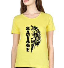 Load image into Gallery viewer, Savage Lion T-Shirt for Women-Yellow-Ektarfa.online
