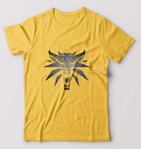 Witcher T-Shirt for Men-Golden Yellow-Ektarfa.online