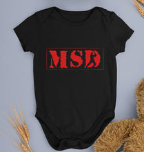 Load image into Gallery viewer, MS Dhoni (MSD) Kids Romper For Baby Boy/Girl-Black-Ektarfa.online
