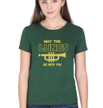 Load image into Gallery viewer, Trumpet T-Shirt for Women-Dark Green-Ektarfa.online
