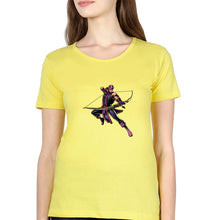 Load image into Gallery viewer, Hawkeye T-Shirt for Women-Yellow-Ektarfa.online
