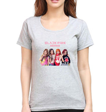 Load image into Gallery viewer, BLACKPINK T-Shirt for Women-Grey Melange-Ektarfa.online

