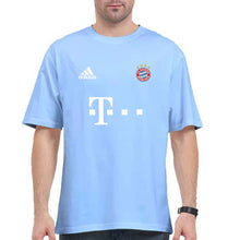Load image into Gallery viewer, FC Bayern Munich 2021-22 Oversized T-Shirt for Men-Baby Blue-Ektarfa.online

