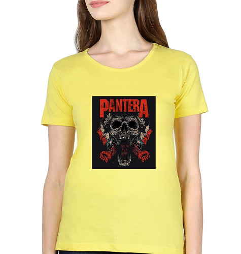 Pantera T-Shirt for Women-Yellow-Ektarfa.online