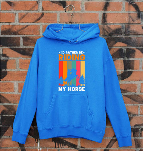 Horse Riding Unisex Hoodie for Men/Women-Royal Blue-Ektarfa.online