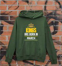 Load image into Gallery viewer, Kings Are Born In March Unisex Hoodie for Men/Women-Dark Green-Ektarfa.online
