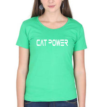 Load image into Gallery viewer, Cat Power T-Shirt for Women-flag green-Ektarfa.online
