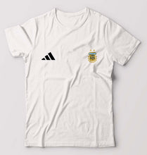 Load image into Gallery viewer, Argentina Football T-Shirt for Men-White-Ektarfa.online
