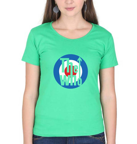 The Who Band T-Shirt for Women-flag green-Ektarfa.online