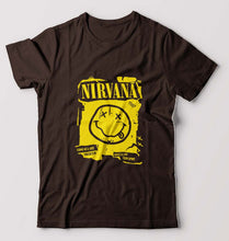 Load image into Gallery viewer, Nirvana T-Shirt for Men-Coffee Brown-Ektarfa.online
