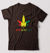 Load image into Gallery viewer, Bob Marley Weed T-Shirt for Men-Coffee brown-Ektarfa.online
