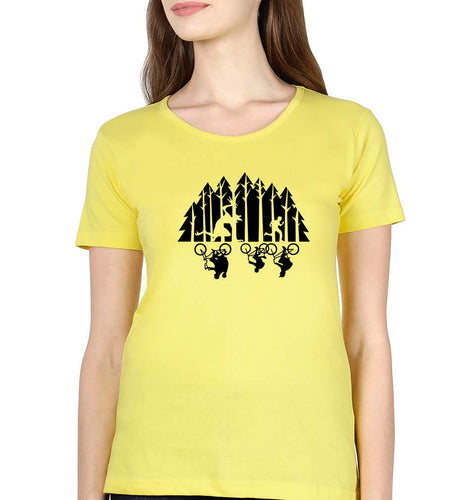 Stranger Things T-Shirt for Women-Yellow-Ektarfa.online