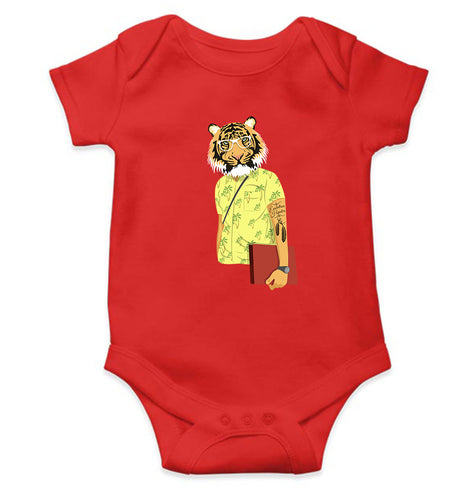 TIGER Kids Romper For Baby Boy/Girl-0-5 Months(18 Inches)-RED-Ektarfa.online