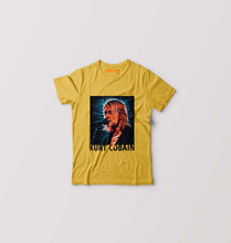 Load image into Gallery viewer, Kurt Cobain Kids T-Shirt for Boy/Girl-Golden Yellow-Ektarfa.online
