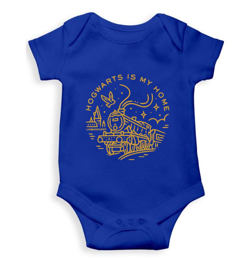Harry Potter Hogwarts Kids Romper For Baby Boy/Girl-Royal Blue-Ektarfa.online