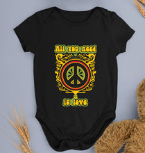 Load image into Gallery viewer, Psychedelic Love Kids Romper For Baby Boy/Girl-Black-Ektarfa.online

